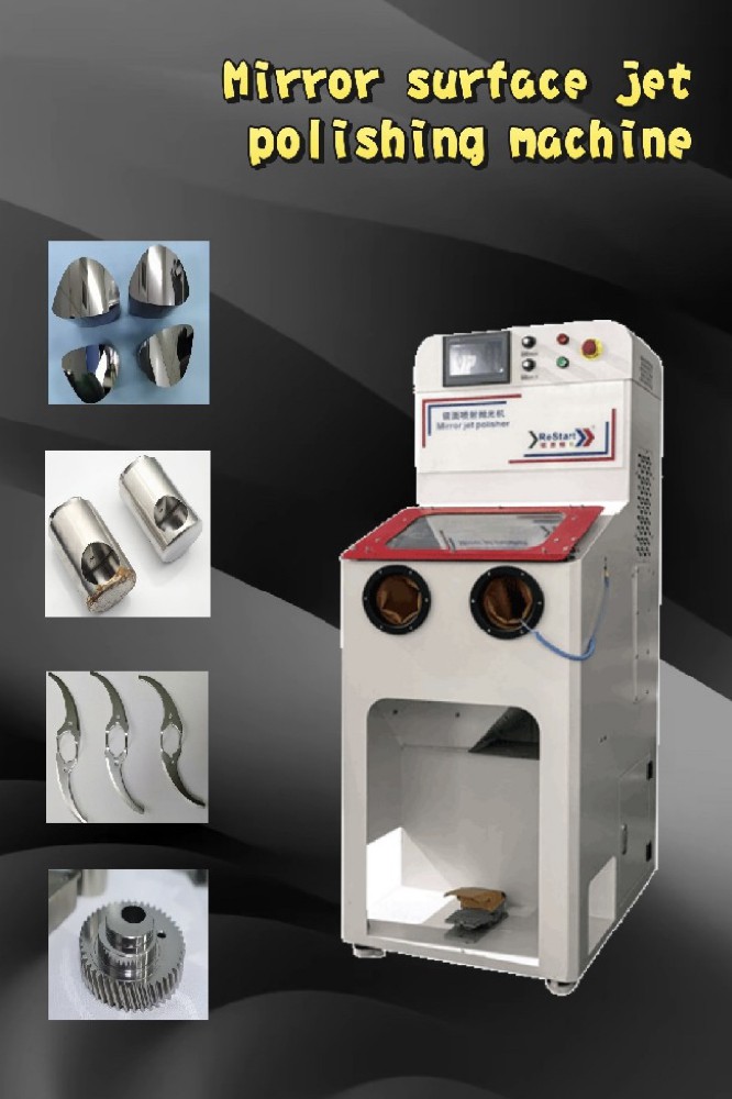 Mirror jet polishing machine