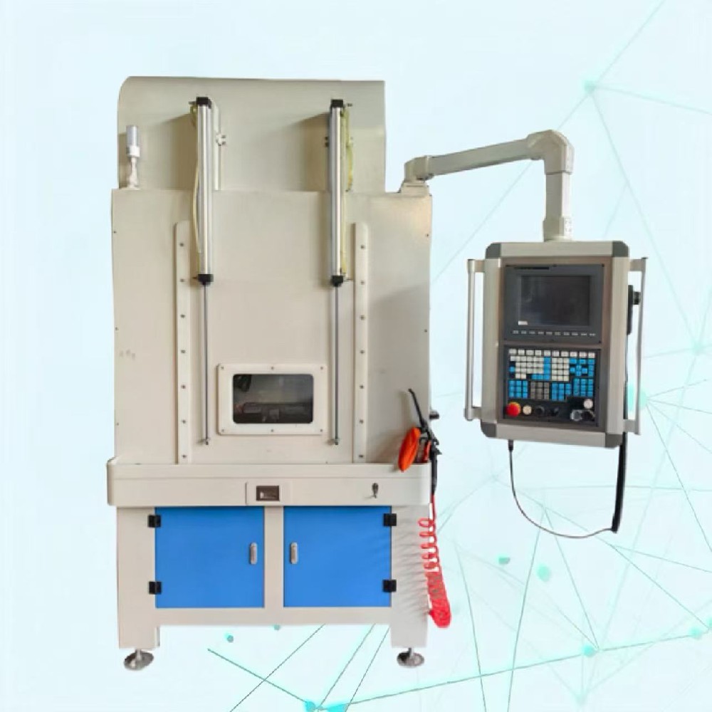 Flat sweep rotary polishing machine