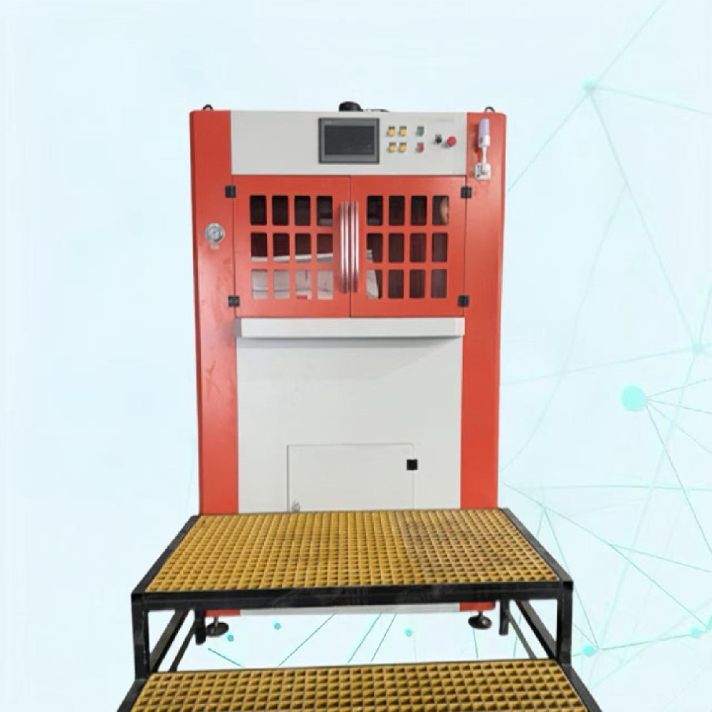 Unidirectional fluid polishing machine